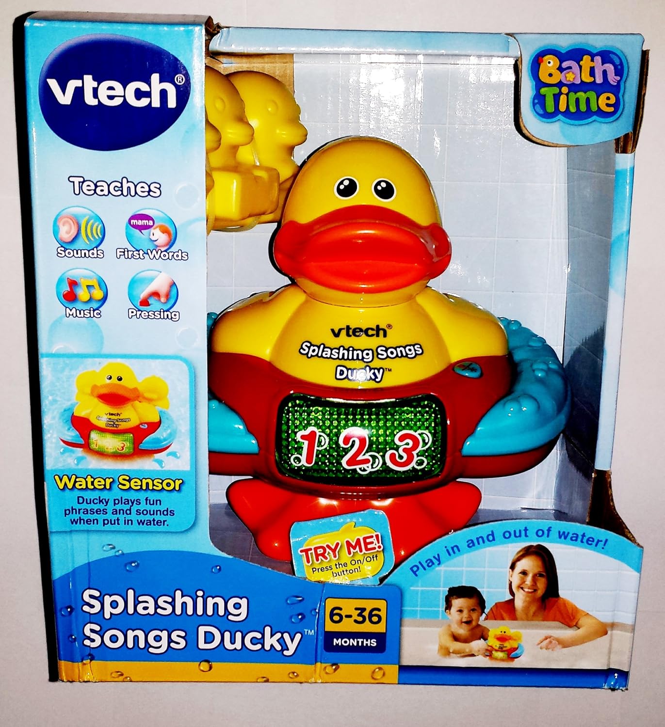 

VTech Splashing Songs Ducky Bath Toy NewBorn, Kid, Child, Children, Infant, Baby