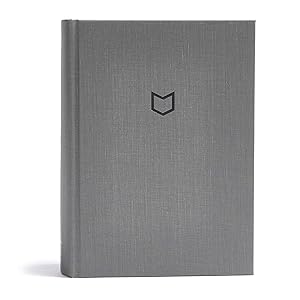 CSB He Reads Truth Bible, Charcoal Cloth Over Board, Black Letter, Wide Margins, Journaling Space, Illustrations, Reading Plans, Easy-to-Read Bible Serif Type by He Reads Truth