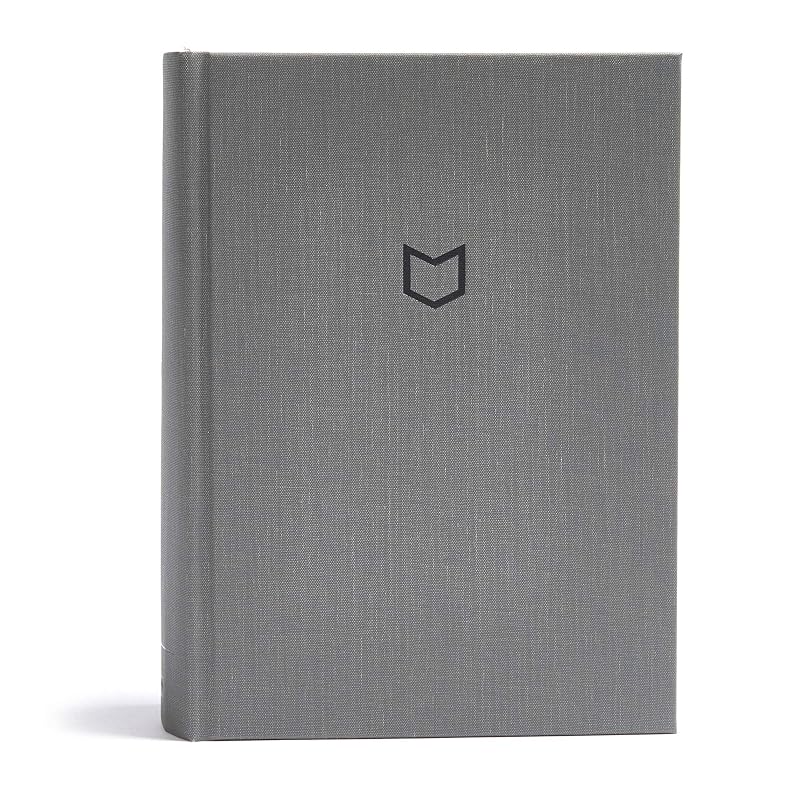 CSB He Reads Truth Bible, Charcoal Cloth Over Board, Black Letter, Wide Margins, Journaling Space, Illustrations, Reading Plans, Easy-to-Read Bible Serif Type by He Reads Truth
