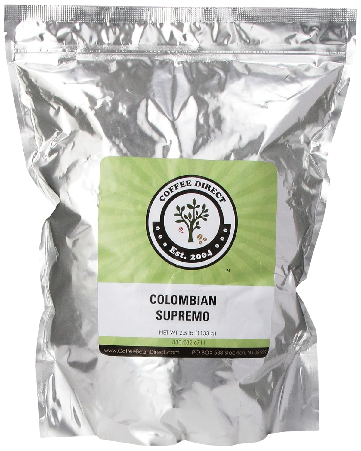 

Coffee Bean Direct Colombian Supremo, 2.5 Pound