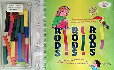 Rods, Rods, Rods: The Most Fun One or More Kids and 37 Counting Rods Will Ever Have/Book and 37 Counting Rods
