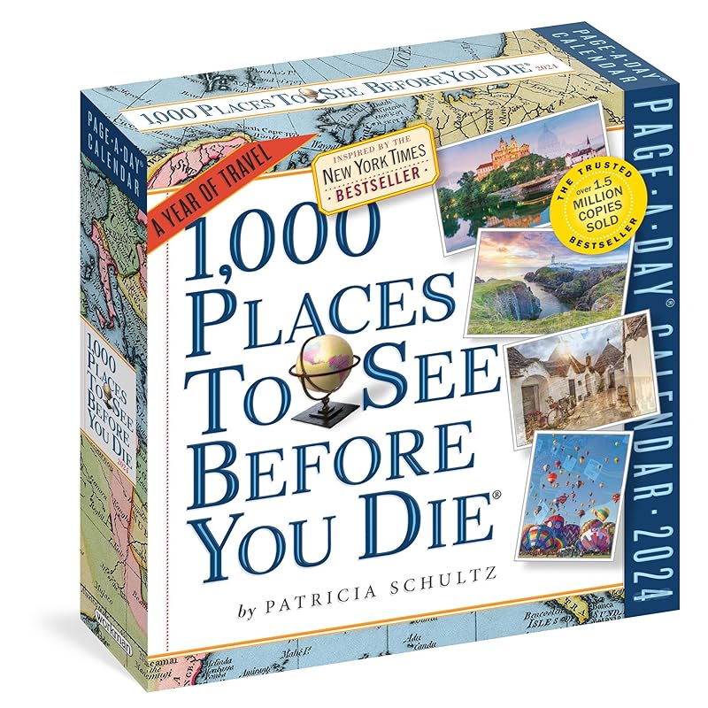 1,000 Places to See Before You Die Page-A-Day Calendar 2024: A Year of Travel by Workman Calendars