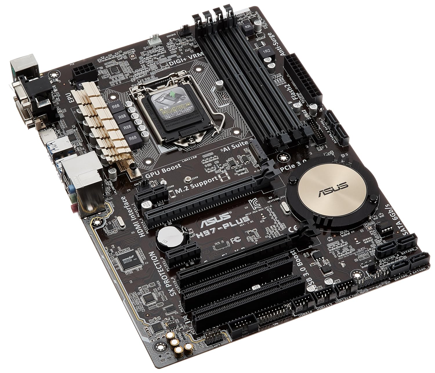 asus h97-plus - placa base (intel socket 1150, h97, atx)