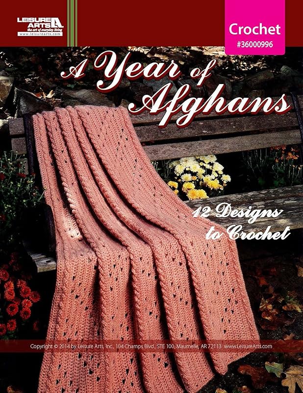 A YEAR OF AFGHANS Book 1 by Leisure Arts