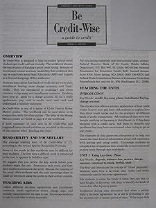 Money Matters Guides: Be Credit-Wise