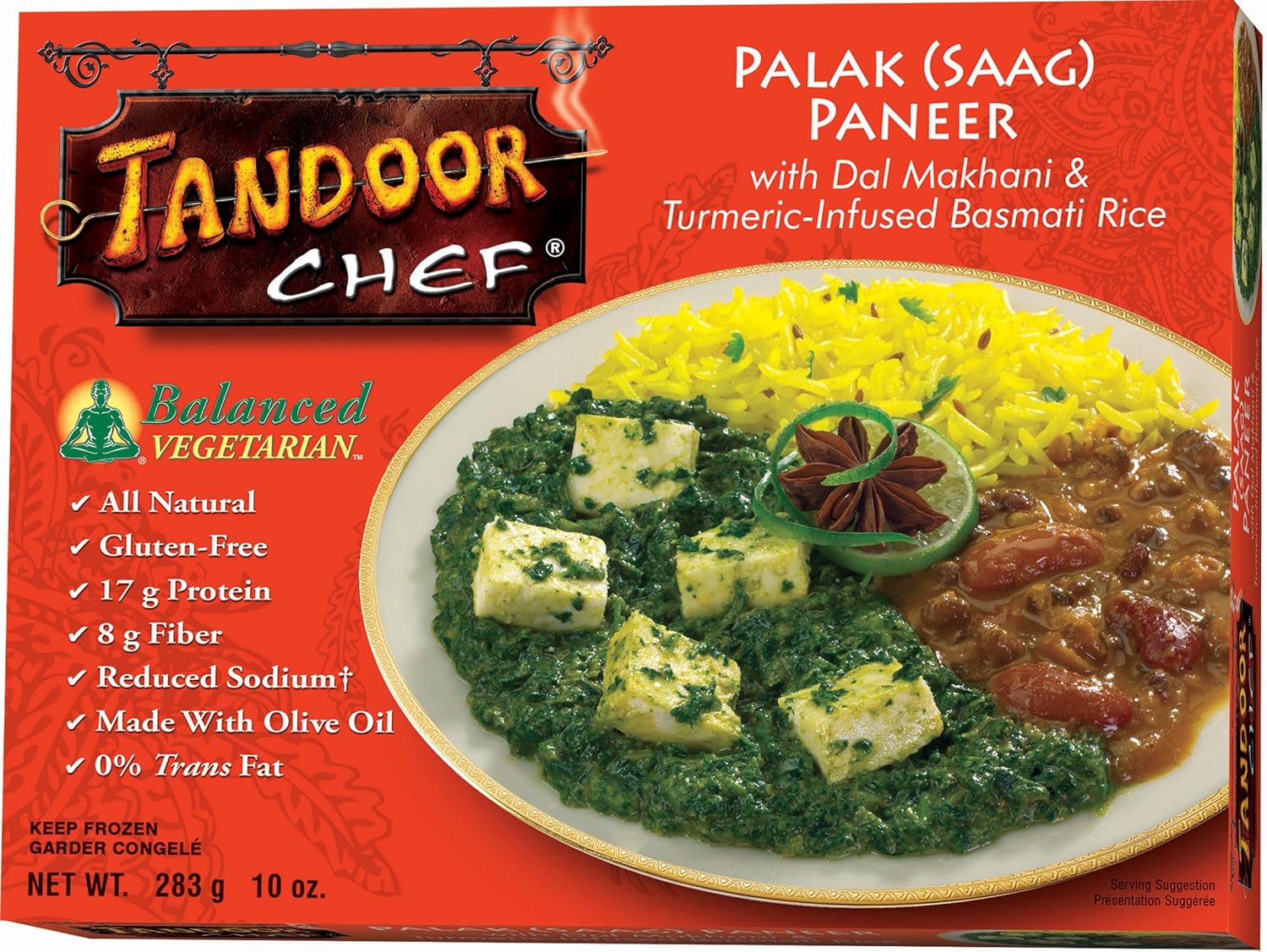 tandoor chef palak paneer with dal makhani and turmeric-infused
