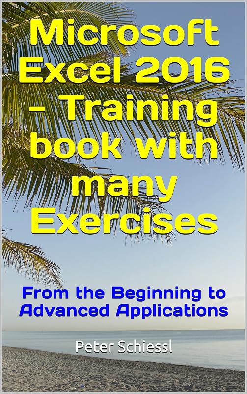 Microsoft Excel 2016 - Training book with many Exercises: From the Beginning to Advanced Applications by Peter Schiessl