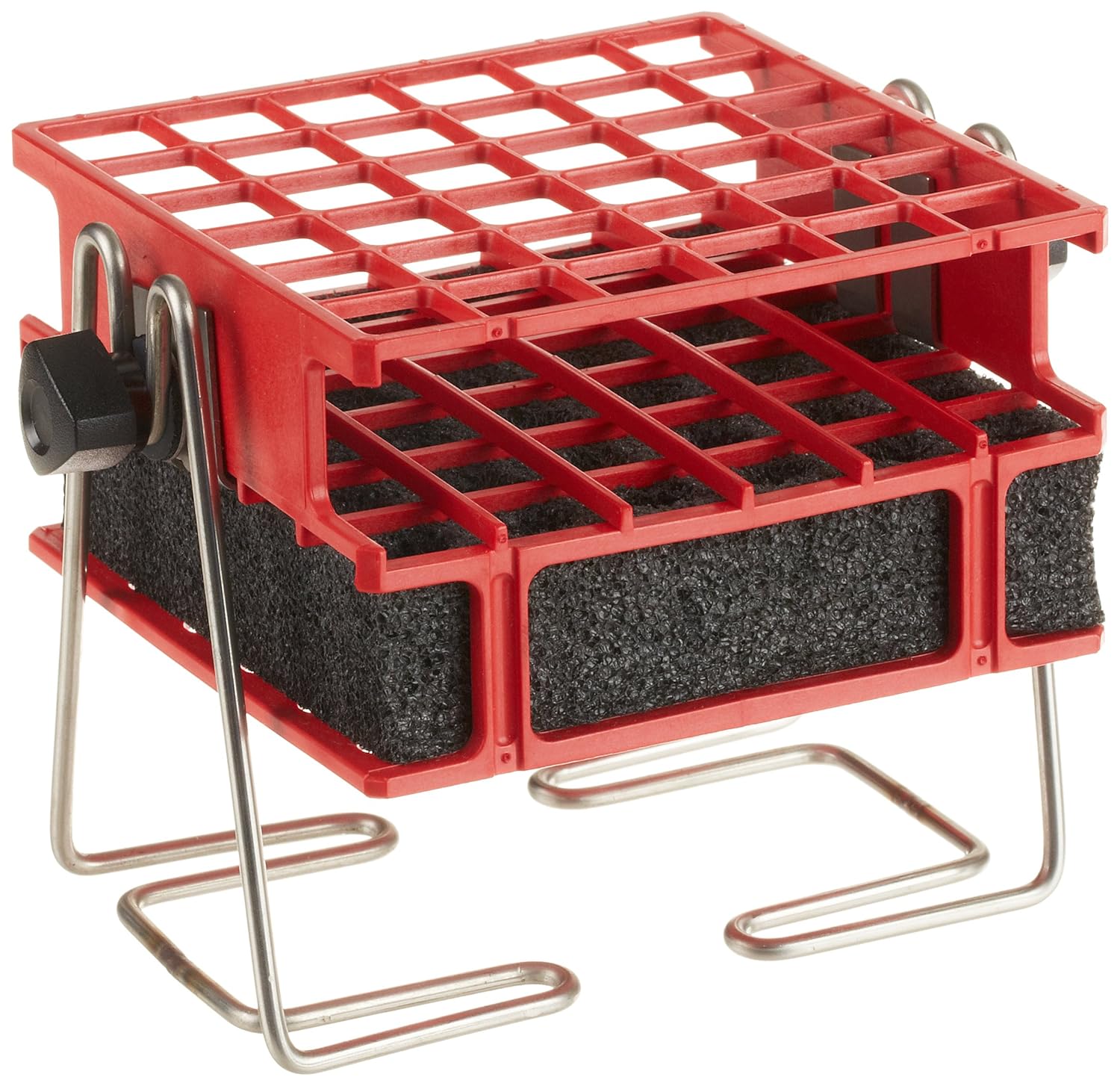 

Barnstead Red Half-Size Test Tube Rack Clamp, 10mm to 13mm, 6" x 6" Array