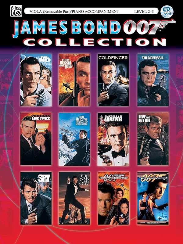 James Bond 007 Collection for Strings: Viola (with Piano Acc.), Book & CD by Bill Galliford