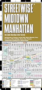 Streetwise Midtown Manhattan Map - Laminated City Street Map of Midtown Manhattan, New York