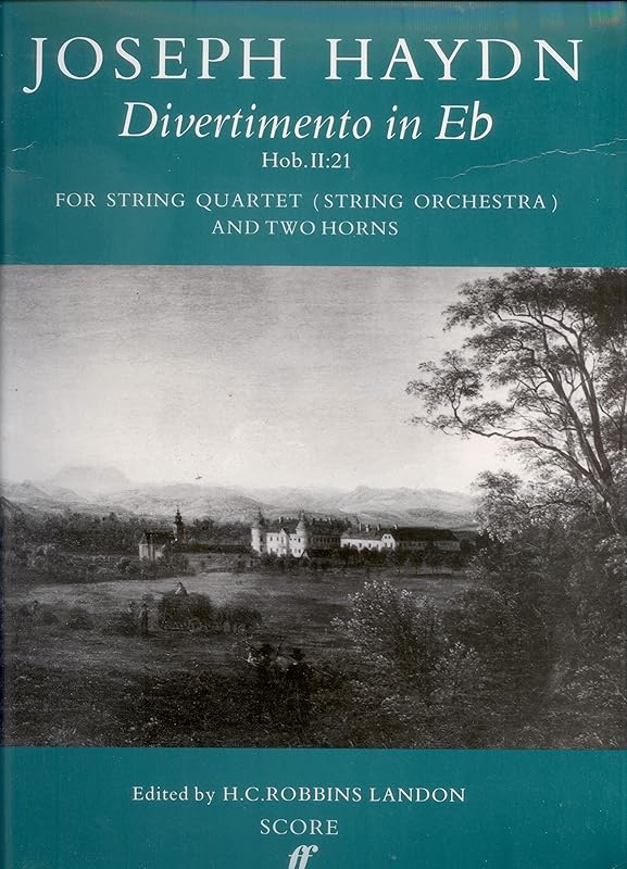 Divertimento in E-flat: Score (Faber Edition) by Franz Joseph Haydn