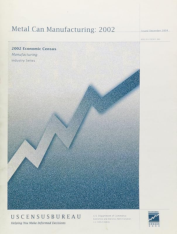 Census Of Manufactures, Final Reports, Industry Series: Metal Can Manufacturing 2002 by unknown author