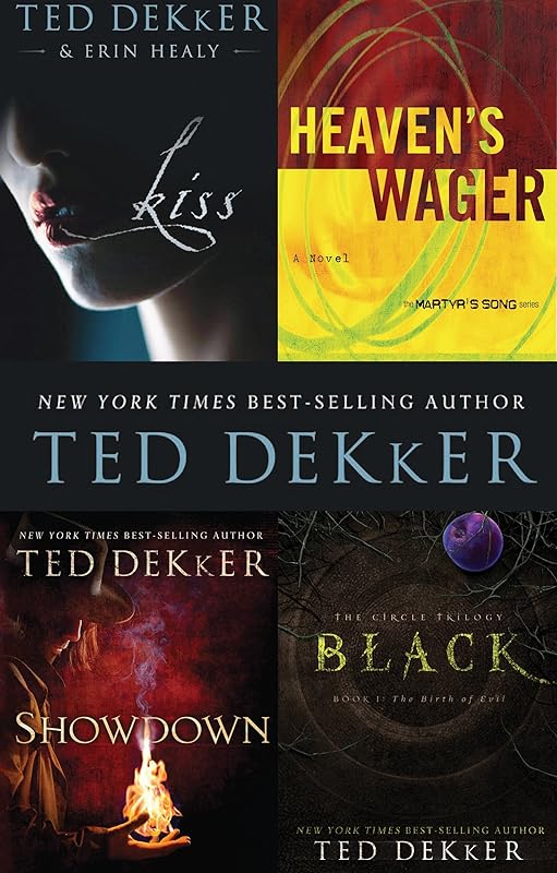 Dekker 4-in-1 Bundle: Black, Showdown, Heaven's Wager & Kiss by Ted Dekker