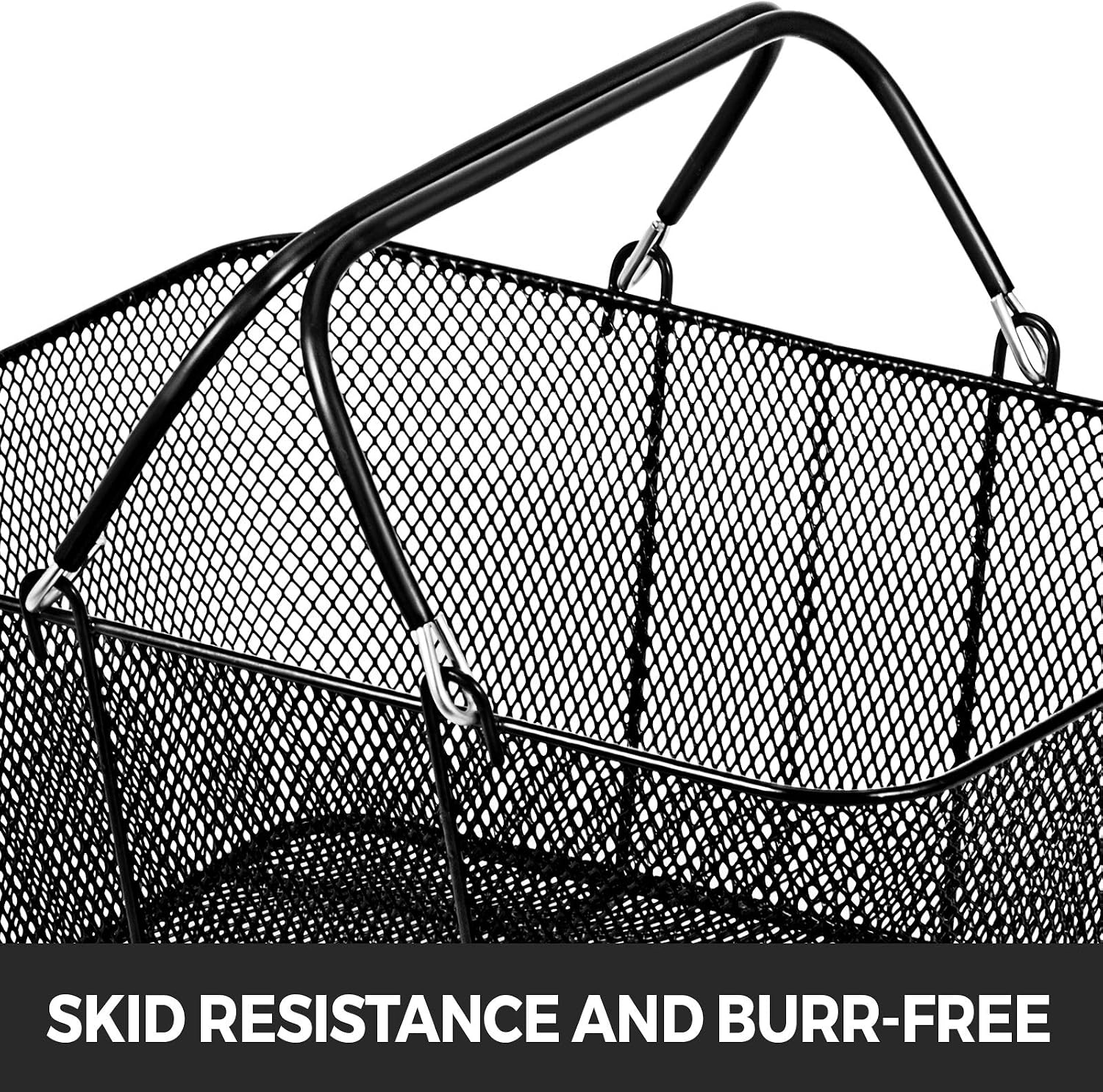 VEVOR Einkaufskorb, 12er-Set, 21 l, robuster Kunststoff-Einkaufskorb mit Metallgriff und Ständer, 42,5 x 30,5 x 21,8 cm, tragbarer Einkaufskorb_voghion.com