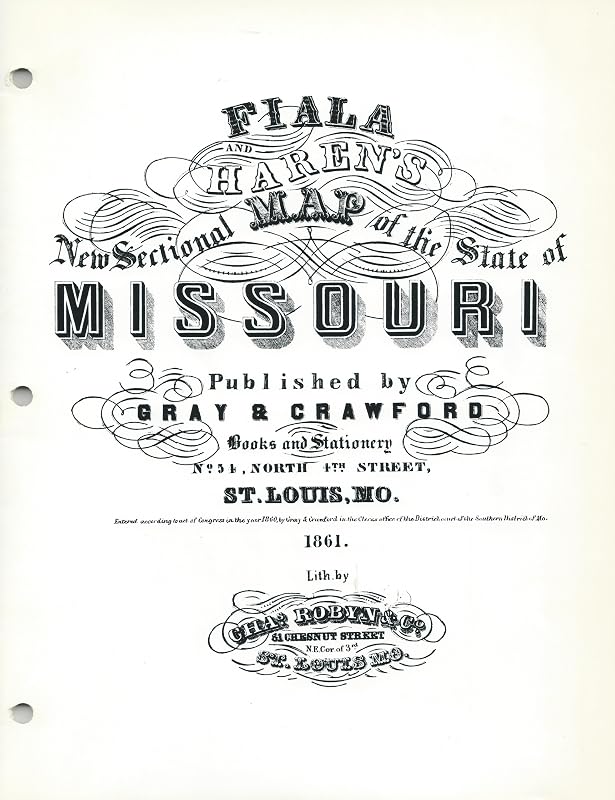Fiala and Haren's New sectional map of the State of Missouri by John T Fiala