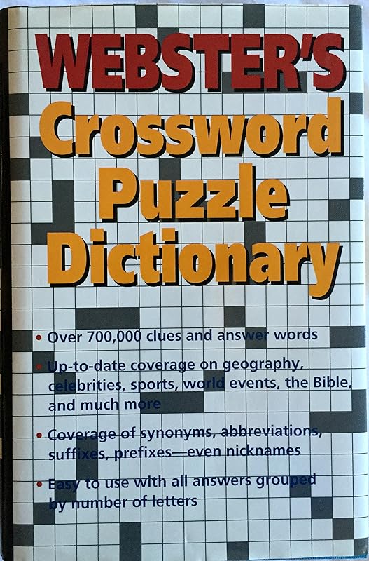 Webster's Crossword Puzzle Dictionary by Rh Value Publishing