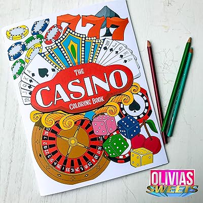 The Casino Coloring Book - 27 Gambling Inspired Pages for Adults!