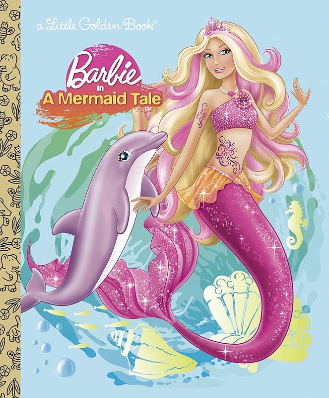 Barbie in a Mermaid Tale (Barbie) (Little Golden Book) by Mary Tillworth
