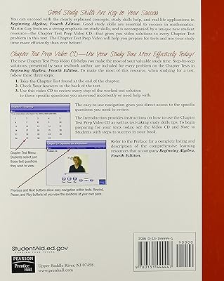 Beginning Algebra/Beginning Algebra Student Solutions Manual