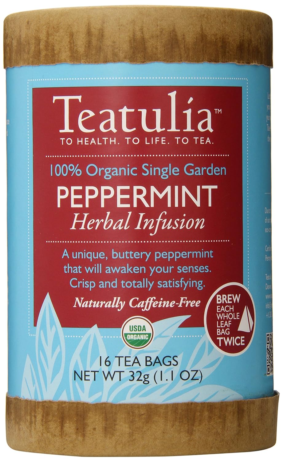 teatulia organic single garden herbal tea whole leaf pyramid tea