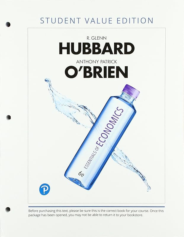 Essentials of Economics by Glenn Hubbard