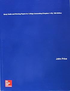 Create Only Working Papers for College Accounting (Chapters 1-13)