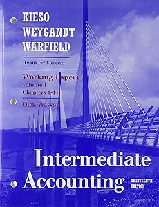 Working Papers, Volume I (Chapters 1-14) to accompany Intermediate Accounting