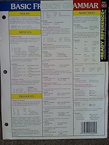 Basic French Grammar Ready Reference (French and English Edition)