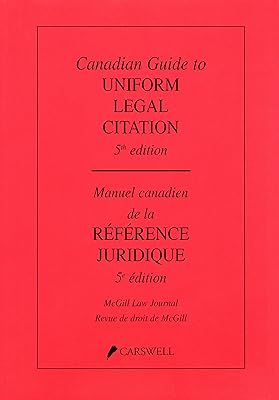 Canadian Guide to Uniform Legal Citation