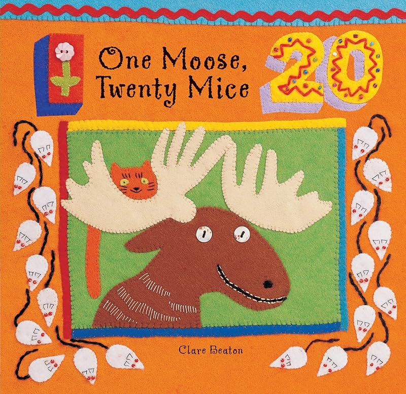 One Moose, Twenty Mice (A Barefoot Board Book) by Stella Blackstone