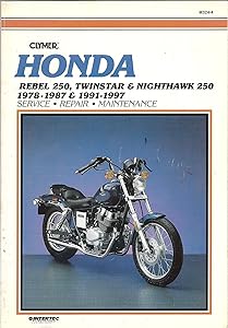 Honda Rebel 250, Twinstar & Nighthawk 1978-1997 & 1991-1997