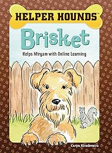 Brisket Helps Miryam with Online Learning (Helper Hounds) by Caryn Rivadeneira