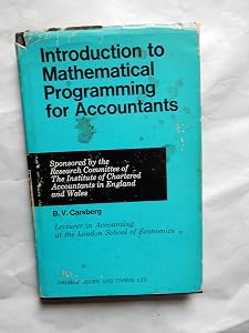 An introduction to mathematical programming for accountants, by Bryan V. Carsberg