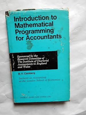 An introduction to mathematical programming for accountants,