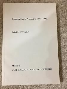 Linguistic studies presented to John L. Finlay (Memoir) by H. Christoph Wolfart