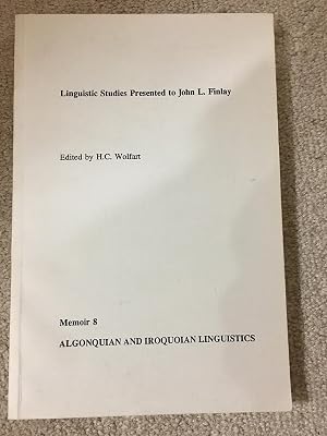 Linguistic studies presented to John L. Finlay (Memoir)
