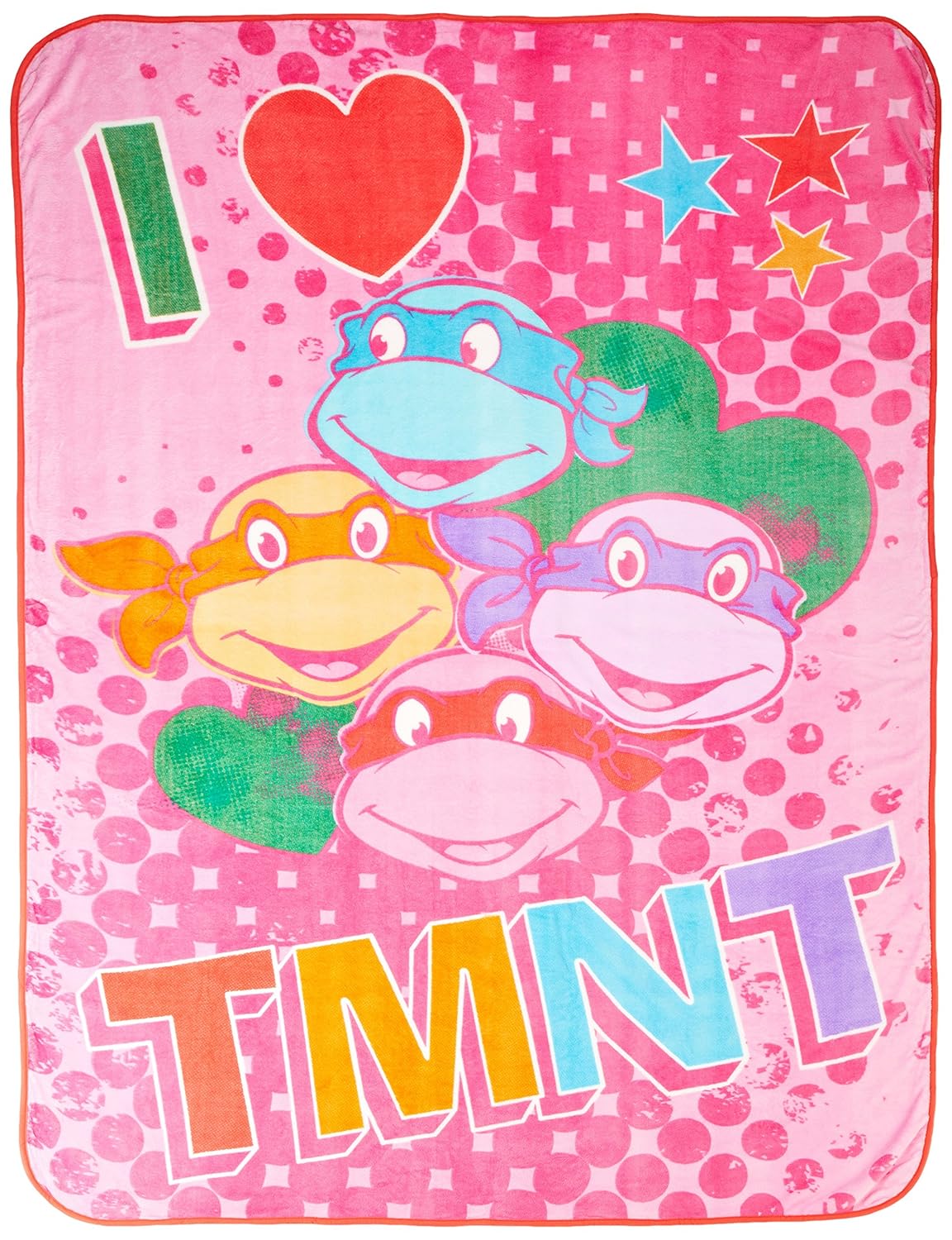 

Nickelodeon Teenage Mutant Ninja Turtles "I Love TMNT" Throw Blanket for Girls