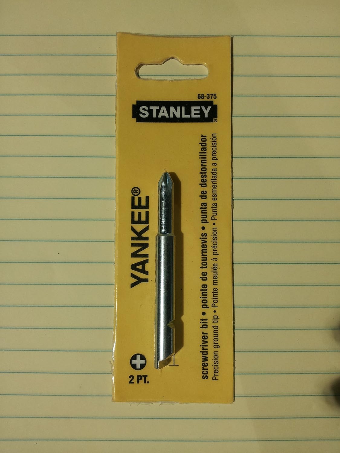 

Stanley Yankee 2pt. Screwdriver Bit #68-375