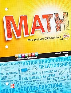 Glencoe Math, Course 1, Student Edition, Volume 1 (MATH APPLIC & CONN CRSE)