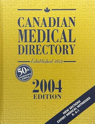 2004 Canadian Medical Directory