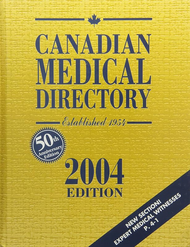 2004 Canadian Medical Directory by unknown author