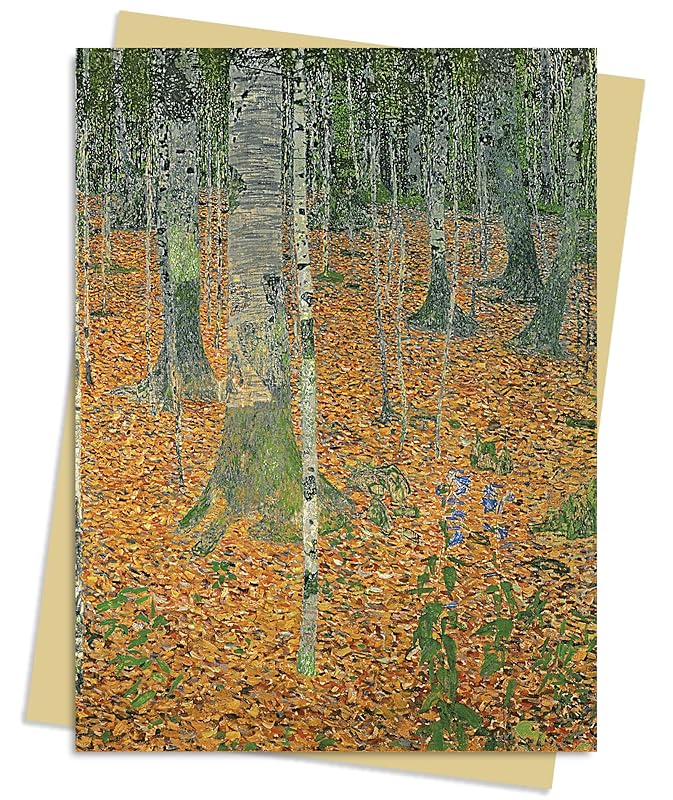 Gustav Klimt: The Birch Wood Greeting Card Pack: Pack of 6 (Greeting Cards) by Flame Tree Studio