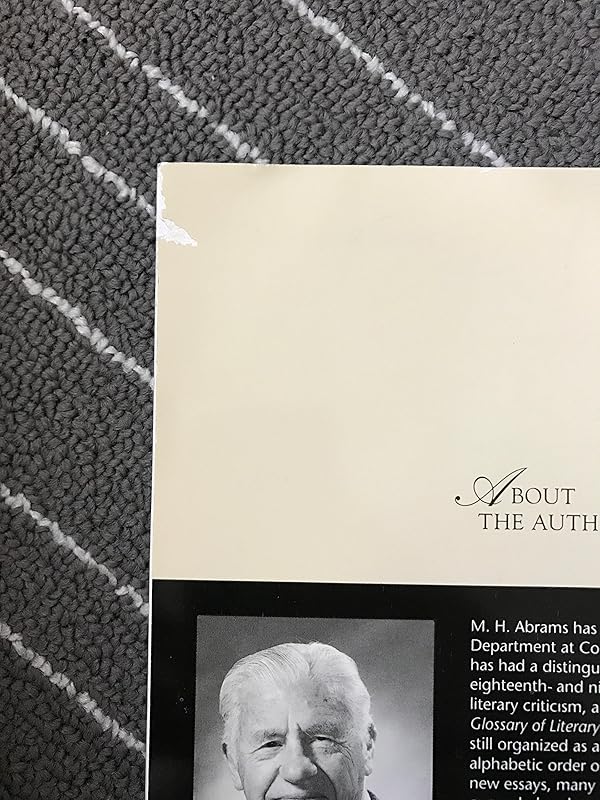 A Glossary of Literary Terms, Sixth Edition by M.H. Abrams