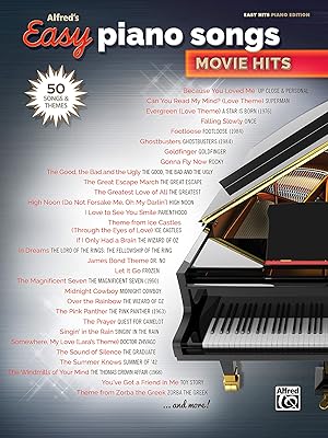 Alfred's Easy Piano Songs -- Movie Hits: 50 Songs and Themes
