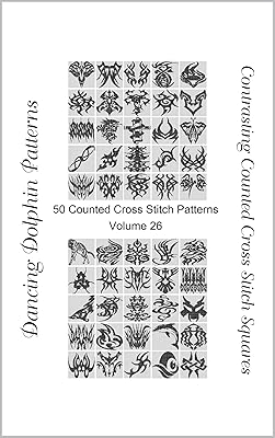 Contrasting Counted Cross Stitch Squares: 50 Counted Cross Stitch Patterns (Volume Book 26)