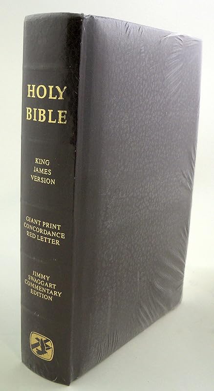Holy Bible King James Version Giant Print Jimmy Swaggart Commentary Edition by Alexander Scourby
