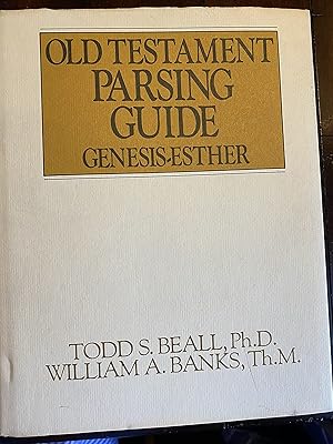 Old Testament Parsing Guide, Vol. 1: Genesis-Esther