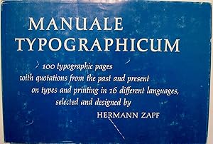 Manuale Typographicum by Hermann Zapf