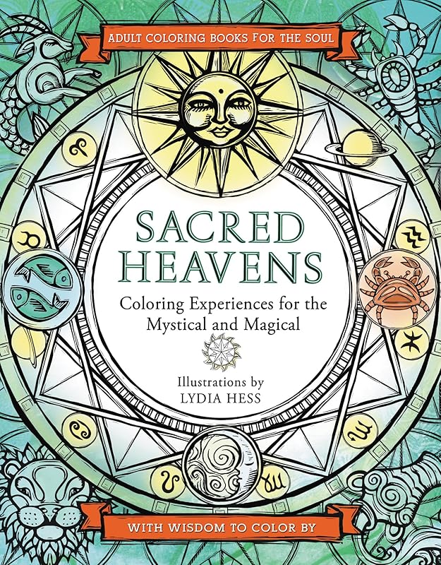 SACRED HEAVENS (Coloring Books for the Soul) by Lydia Hess