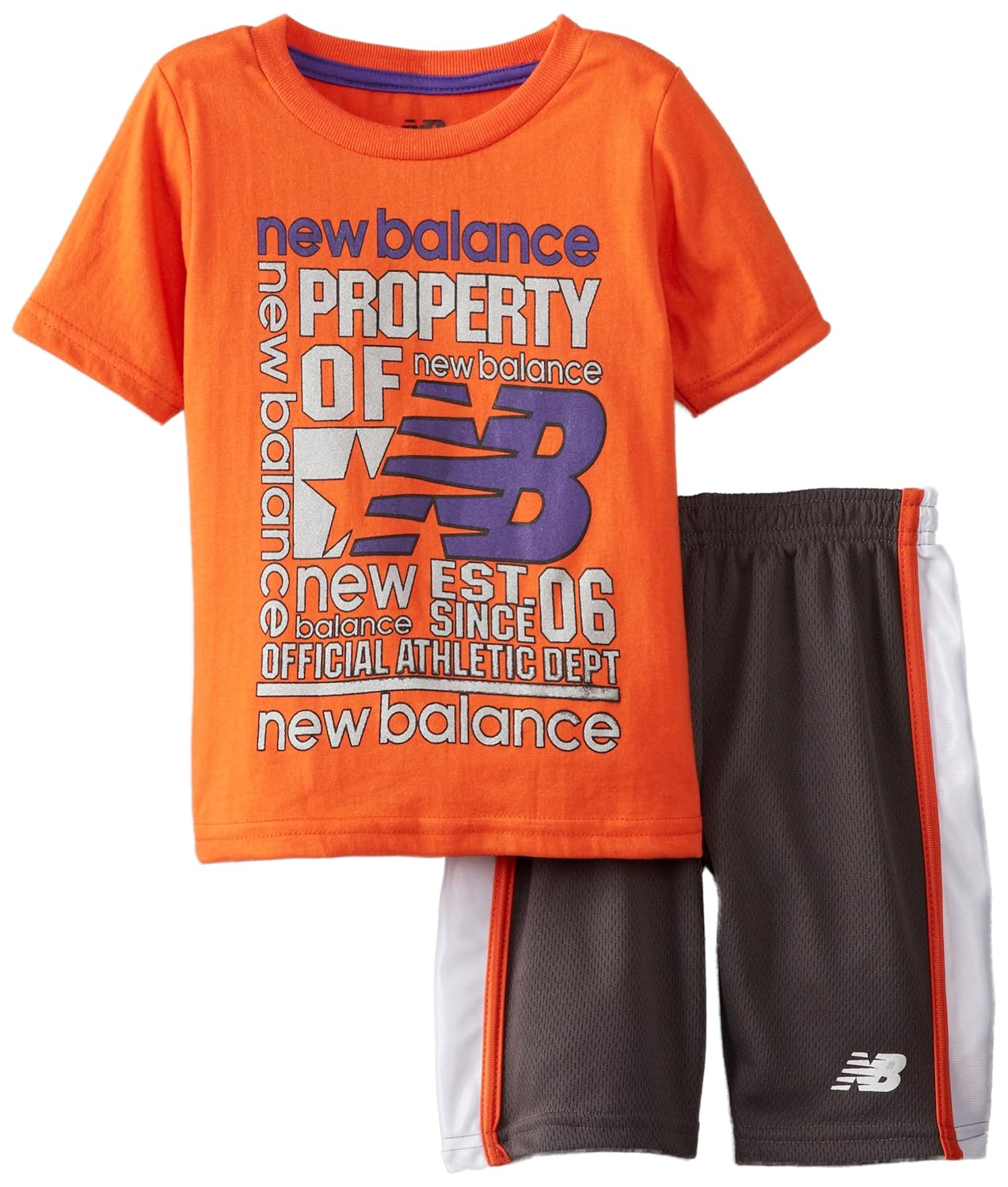 

New Balance Little Boys' Property Of Graphic T-Shirt and Mesh Short Set